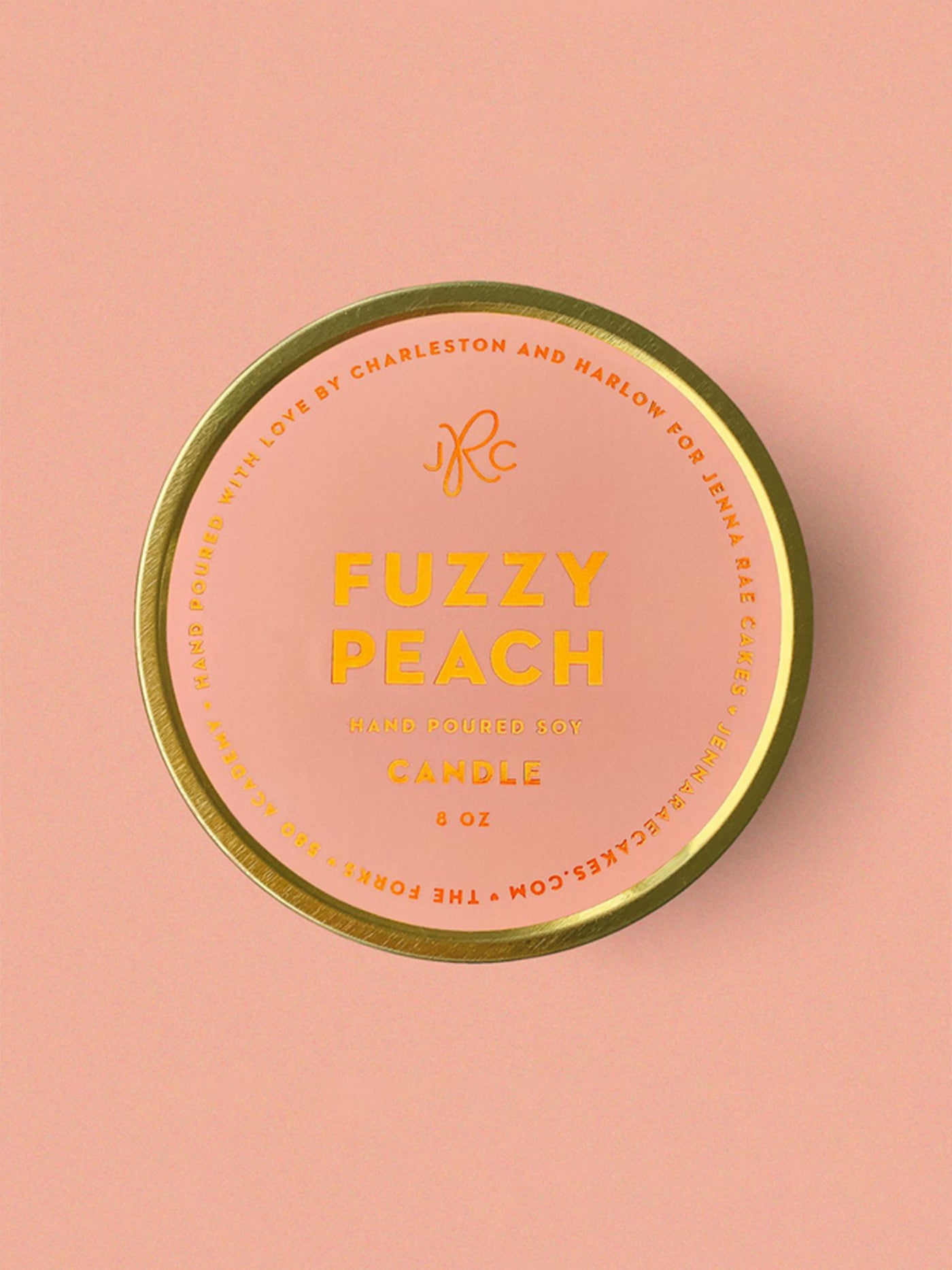 Fuzzy Peach Soy Travel Candle