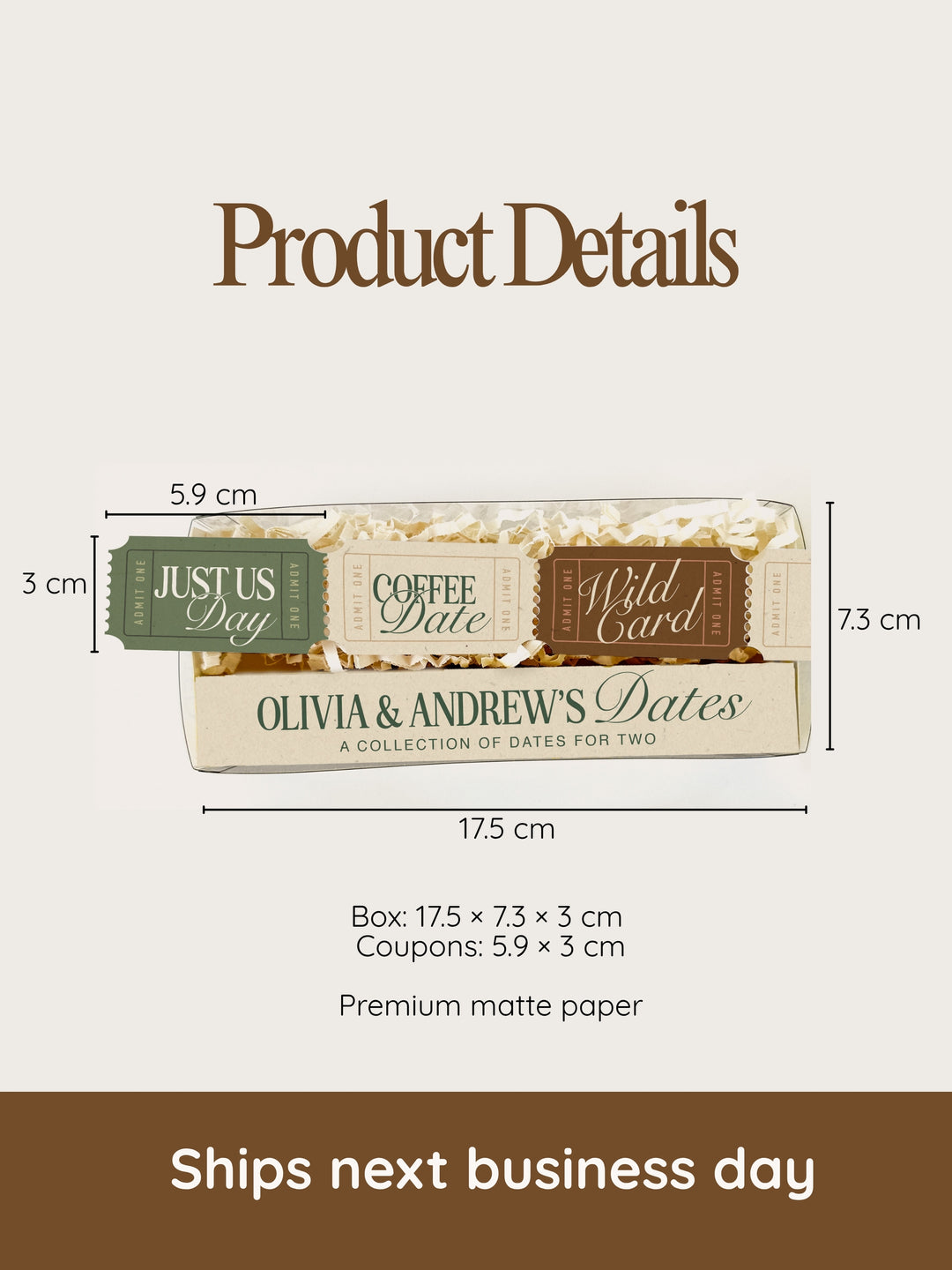 Personalized Date Night Box | Love Coupons for Couples