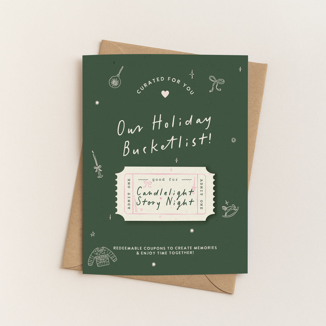 Our Holiday Bucketlist!! - Advent Calendar for Kids - Card