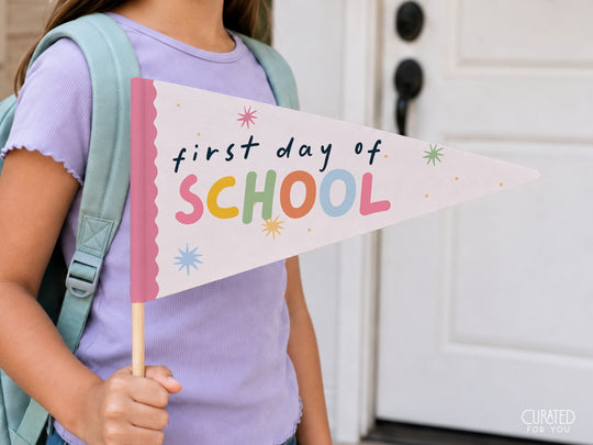 First Day of School Pennant Printable Set