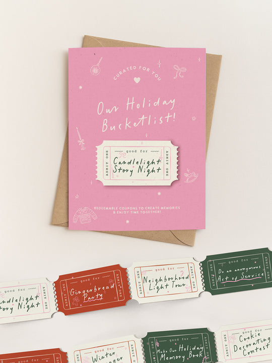 Our Holiday Bucketlist!! - Advent Calendar for Kids - Card