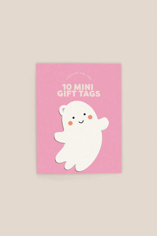 Mini Ghost Halloween Gift Tags - Set of 10
