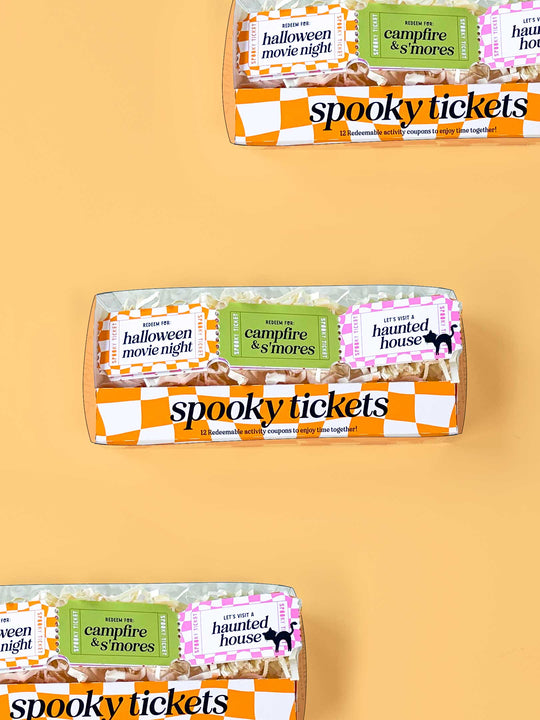 Spooky Tickets - Activity Coupons for Kids