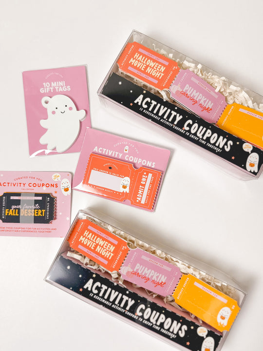 Mini Ghost Halloween Gift Tags - Set of 10