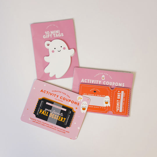 Mini Ghost Halloween Gift Tags - Set of 10
