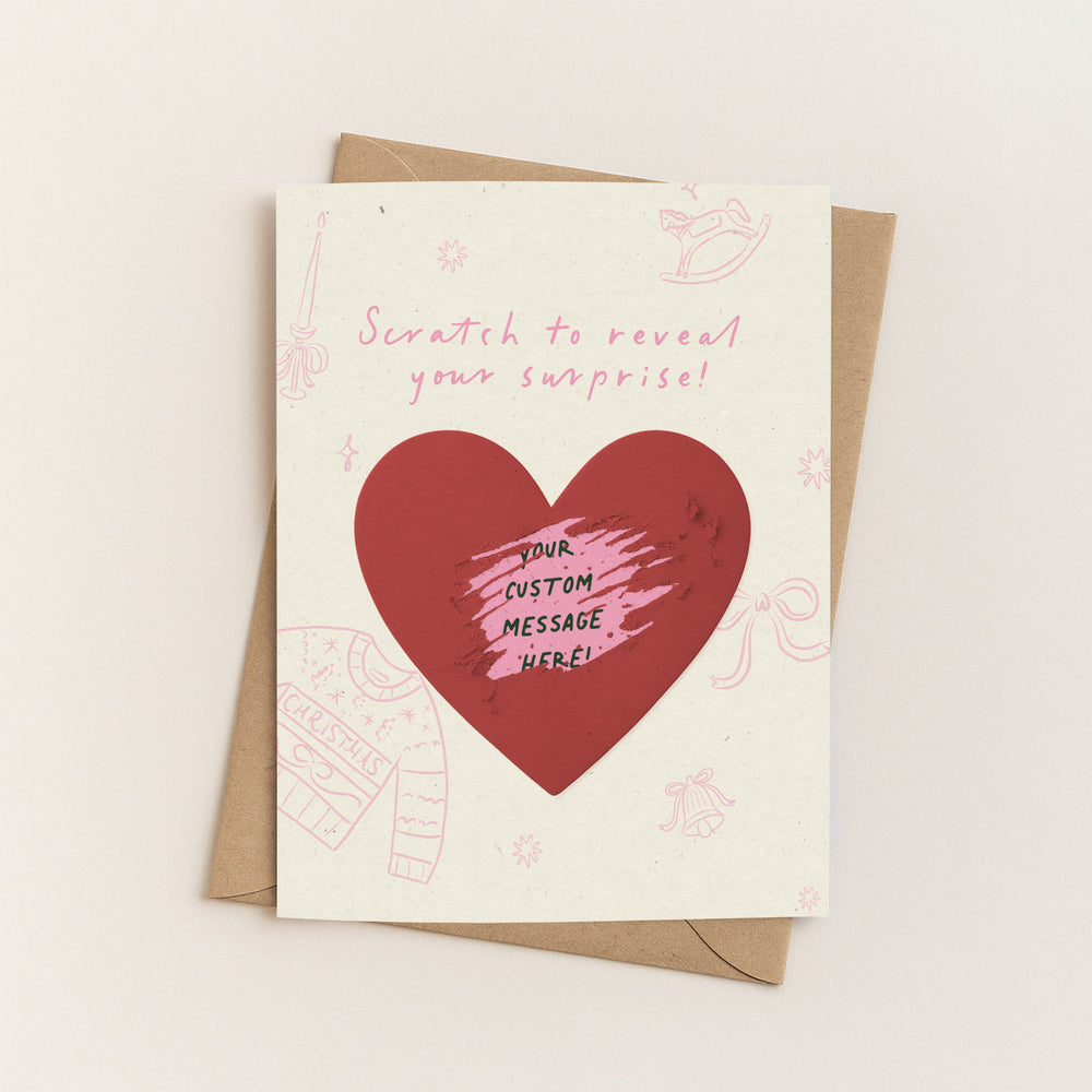 Whimsical Christmas Scratch-Off Card