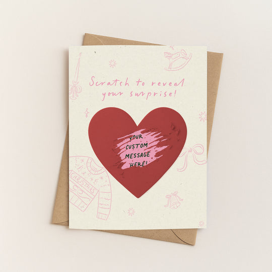 Whimsical Christmas Scratch-Off Card