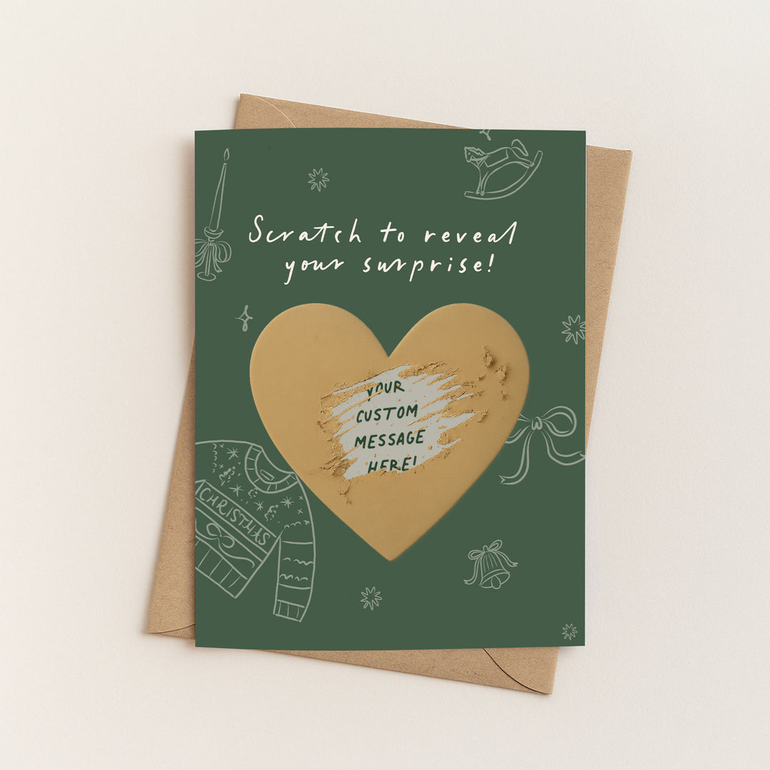 Whimsical Christmas Scratch-Off Card
