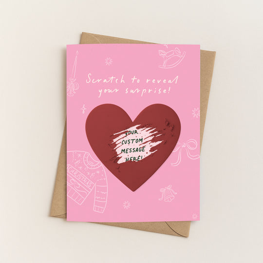 Whimsical Christmas Scratch-Off Card