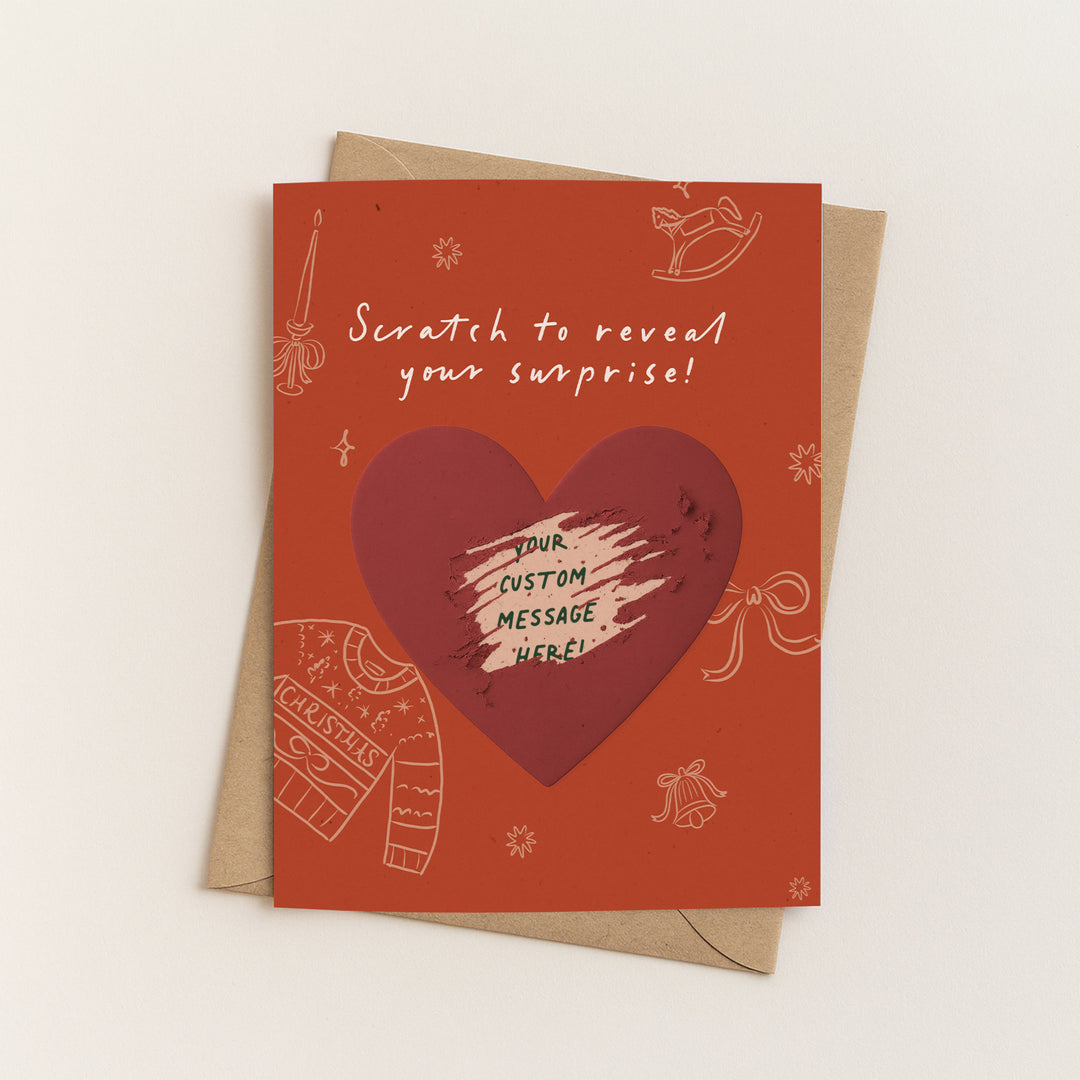 Whimsical Christmas Scratch-Off Card