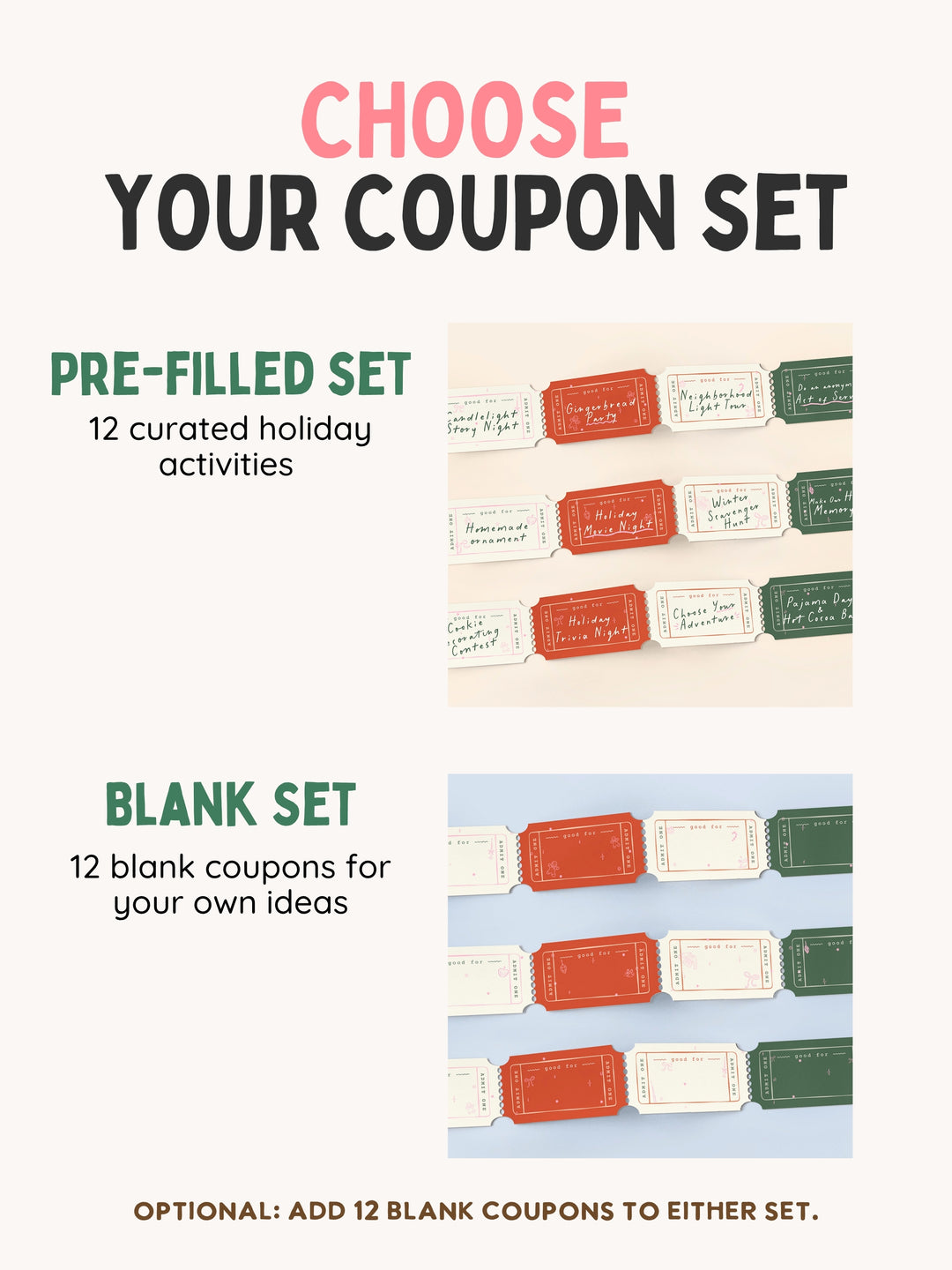 A promotional graphic for a coupon set with the headline &