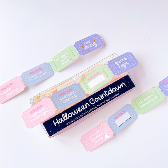 Boo basket gift idea with Halloween activity coupons as a candy alternative.