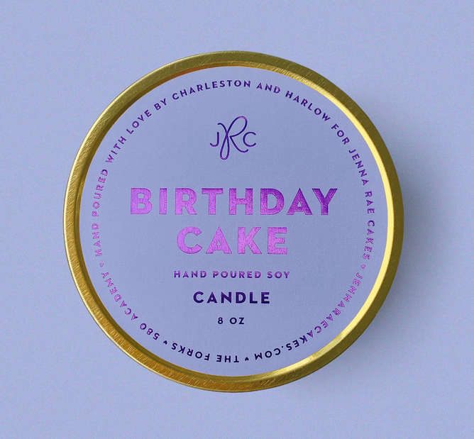 Birthday Cake Soy Travel Candle