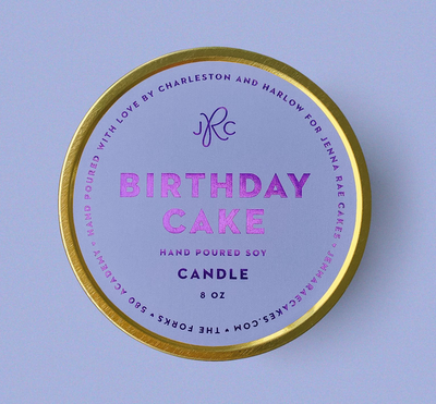 Birthday Cake Soy Travel Candle