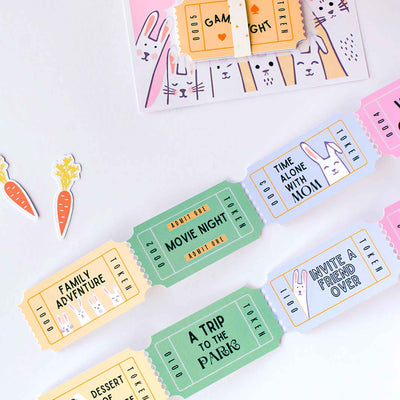 Pastel Activity Coupons for Kids - Card