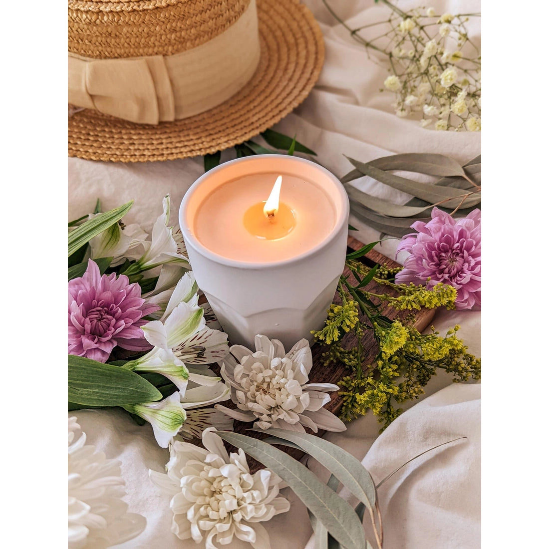 Bouquet Organic Soy Reusable Candle