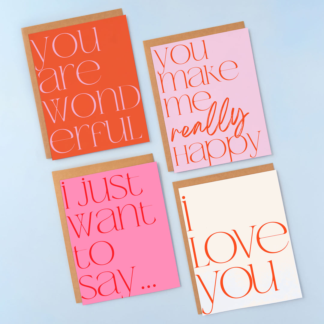 Valentine's Day Modern Cards | Set of 6