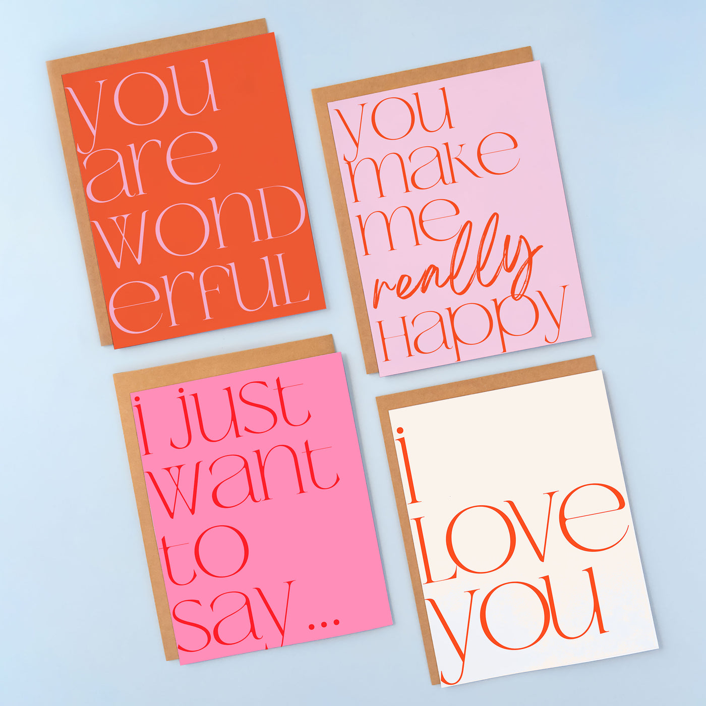 Valentine's Day Modern Cards | Set of 6