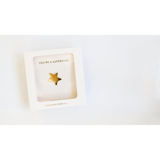 You're A Superstar, Gold Star Enamel Pin