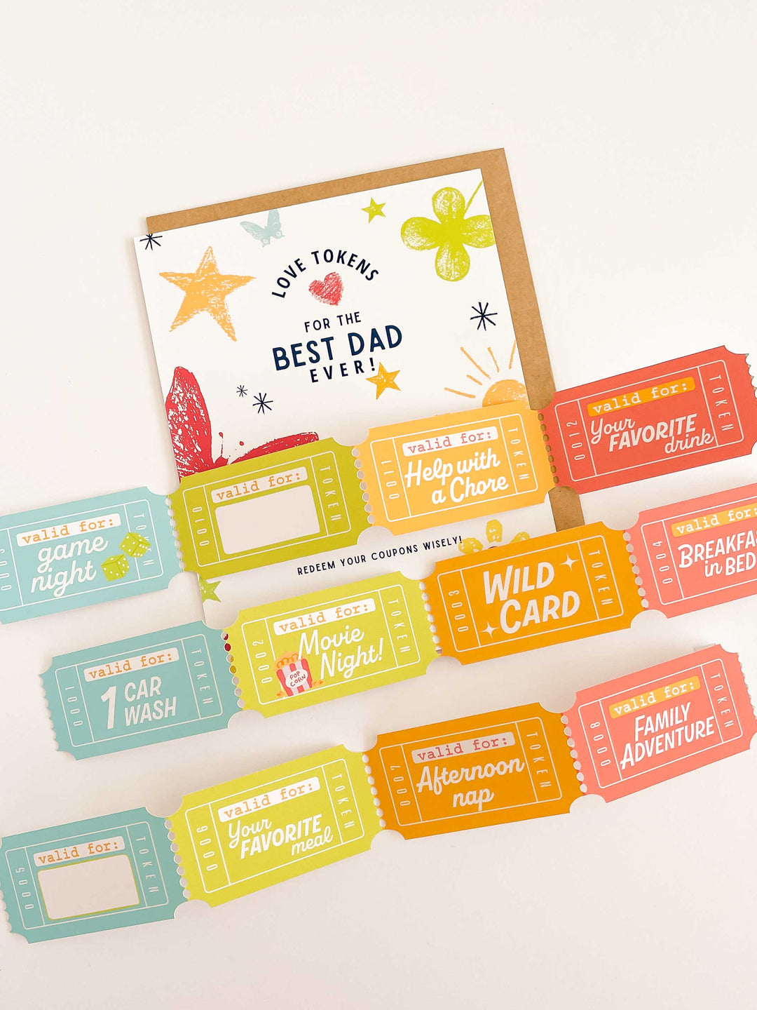 Father's Day Love Coupons - Unique Gift from Kids