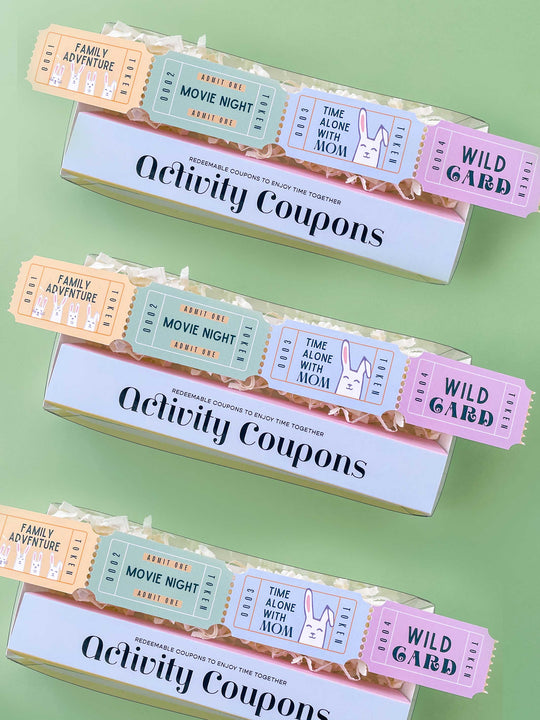 Activity Coupons for Kids - Box