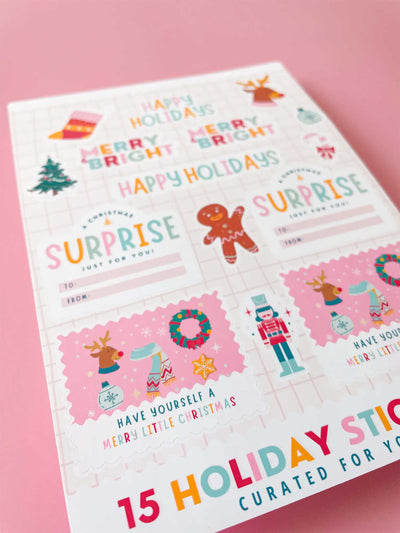 Bright & Colorful Christmas Sticker Sheet