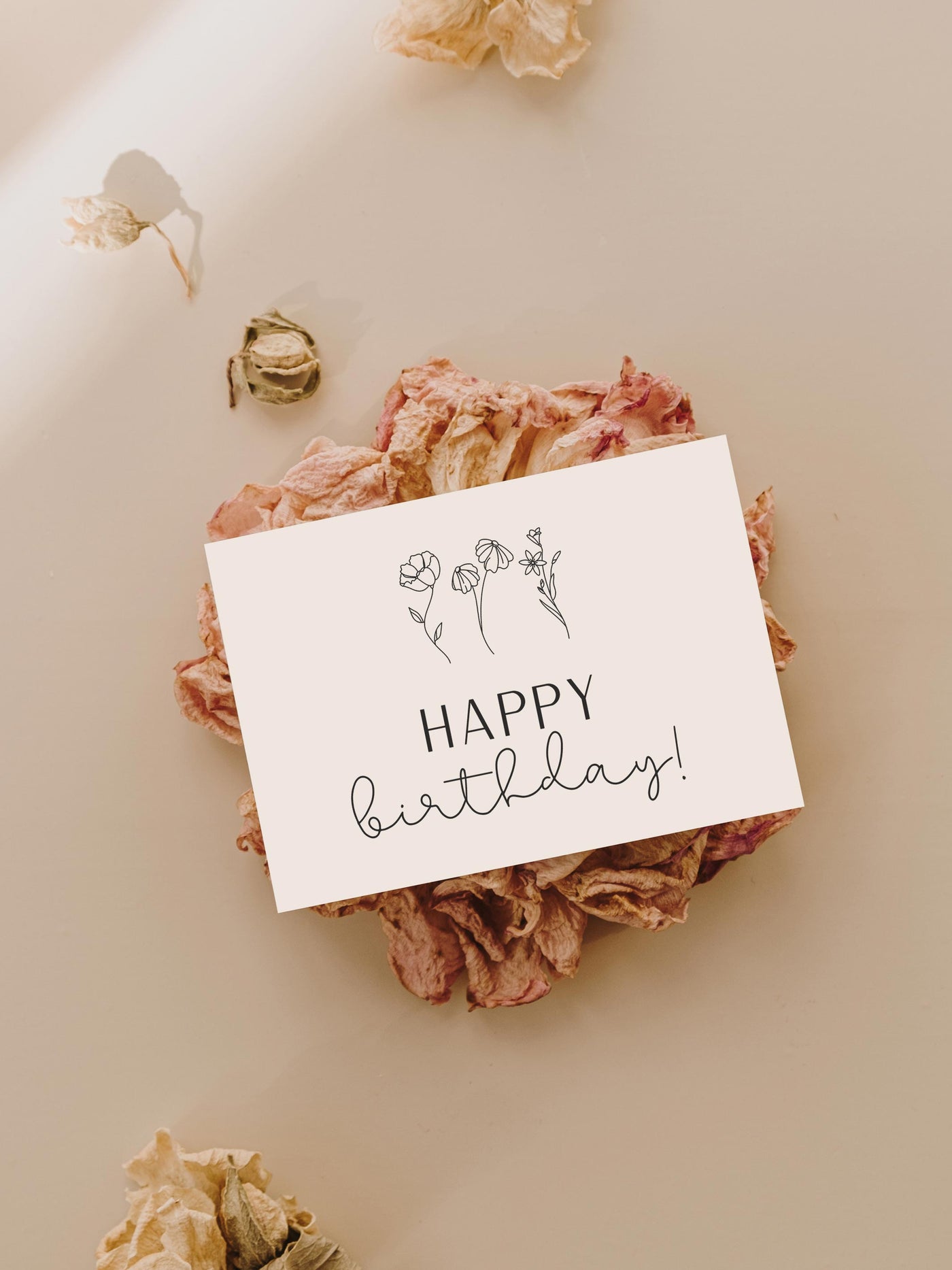 Happy Birthday Card - Floral