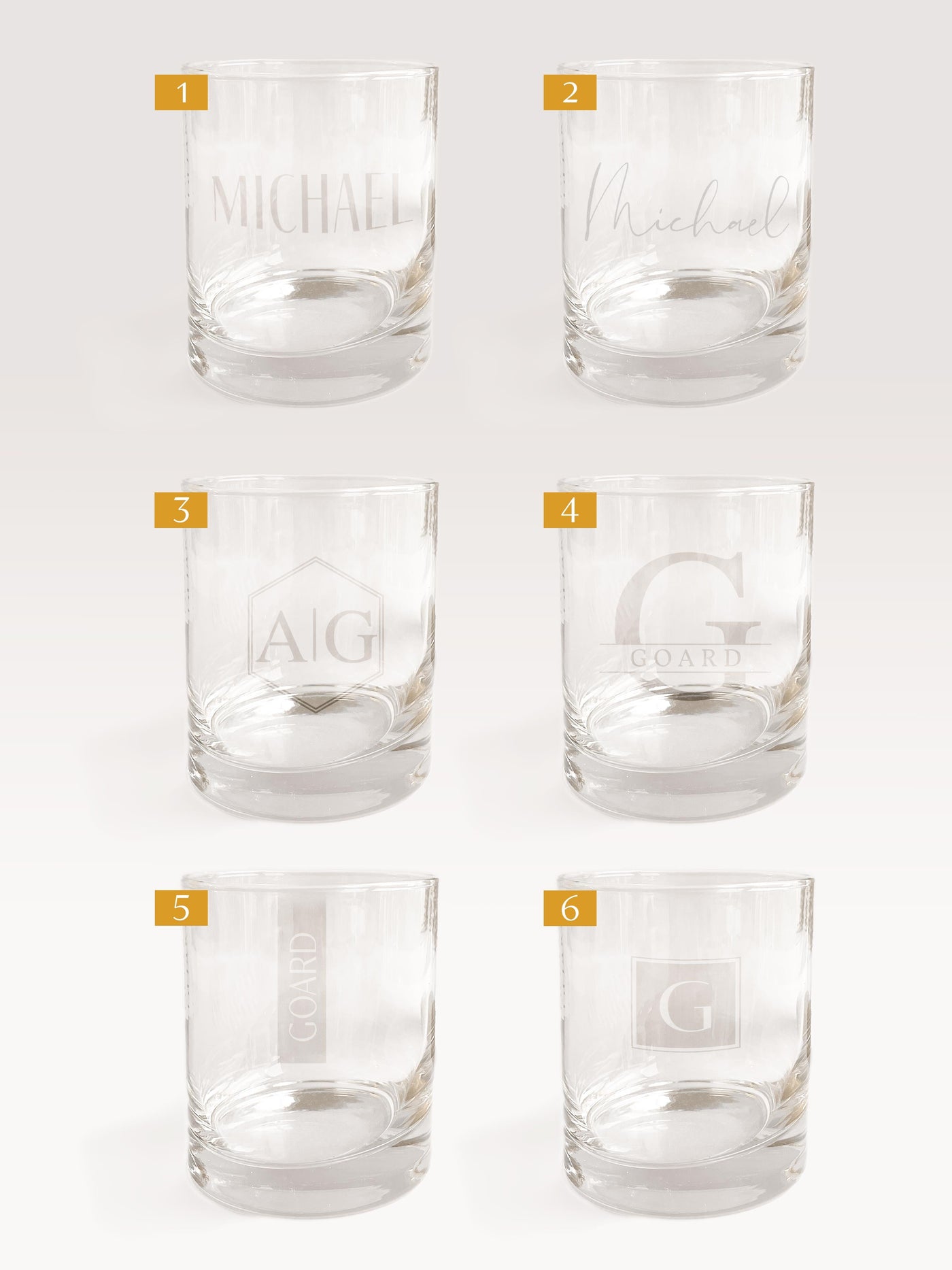Engraved Whiskey Glass