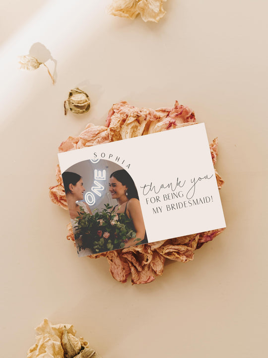 Thank you for being my Bridesmaid Card